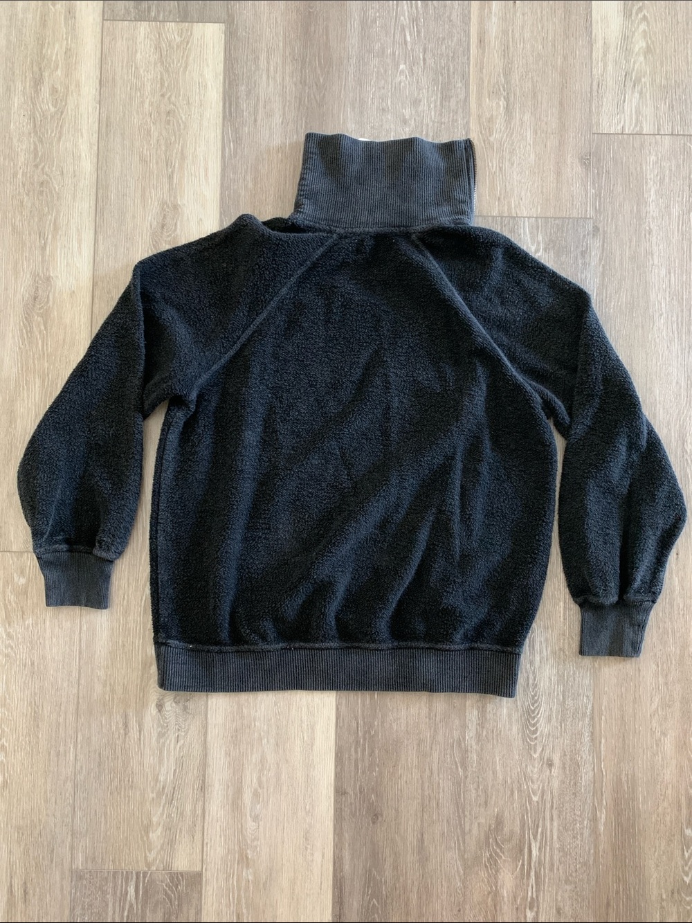 Free People Luna Sweatshirt Jacket NWT Black - Picture 6 of 10
